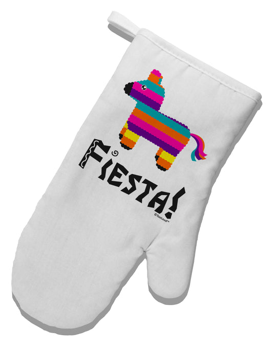 Colorful Pinata Design - Fiesta White Printed Fabric Oven Mitt by TooLoud-Oven Mitt-TooLoud-White-Davson Sales