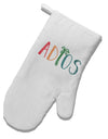 TooLoud Adios White Printed Fabric Oven Mitt-OvenMitts-TooLoud-Davson Sales