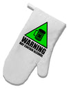 Warning May Contain Alcohol White Printed Fabric Oven Mitt by TooLoud-Oven Mitt-TooLoud-White-Davson Sales
