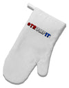 Hashtag Trumpit White Printed Fabric Oven Mitt-Oven Mitt-TooLoud-White-Davson Sales