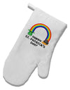 Pixel Pot of Gold St Patrick Text White Printed Fabric Oven Mitt-Oven Mitt-TooLoud-White-Davson Sales