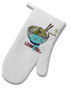 TooLoud Matching Lovin You Blue Pho Bowl White Printed Fabric Oven Mitt-OvenMitts-TooLoud-Davson Sales
