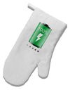 Full Energy 100 Percent White Printed Fabric Oven Mitt-Oven Mitt-TooLoud-White-Davson Sales