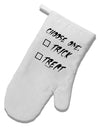 Choose One Unchecked White Printed Fabric Oven Mitt-Oven Mitt-TooLoud-White-Davson Sales