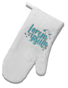 TooLoud Lorem Ipsum White Printed Fabric Oven Mitt-OvenMitts-TooLoud-Davson Sales