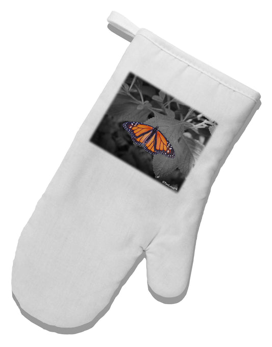 Monarch Butterfly Photo White Printed Fabric Oven Mitt-Oven Mitt-TooLoud-White-Davson Sales