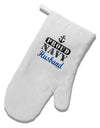 Proud Navy Husband White Printed Fabric Oven Mitt-Oven Mitt-TooLoud-White-Davson Sales