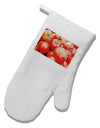 Watercolor Tomatoes White Printed Fabric Oven Mitt-Oven Mitt-TooLoud-White-Davson Sales