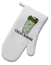 TooLoud Vegan Badass Bottle Print White Printed Fabric Oven Mitt-OvenMitts-TooLoud-Davson Sales