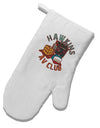 TooLoud Hawkins AV Club White Printed Fabric Oven Mitt-OvenMitts-TooLoud-Davson Sales