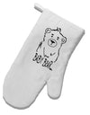 TooLoud Baby Bear White Printed Fabric Oven Mitt-OvenMitts-TooLoud-Davson Sales