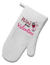 TooLoud Wine Is My Valentine White Printed Fabric Oven Mitt-Oven Mitt-TooLoud-White-Davson Sales