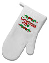 Christmas Joy Color White Printed Fabric Oven Mitt-Oven Mitt-TooLoud-White-Davson Sales