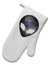 Extraterrestrial Face - Space #1 White Printed Fabric Oven Mitt by TooLoud-Oven Mitt-TooLoud-White-Davson Sales