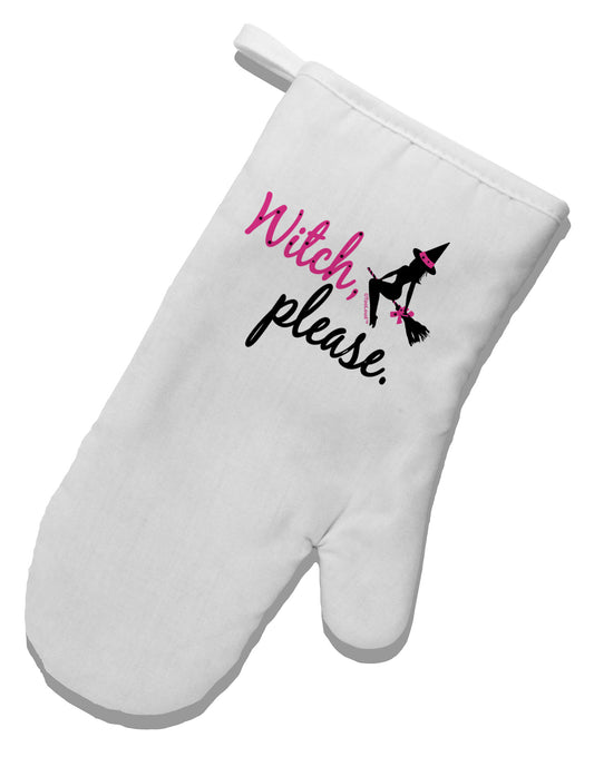 Witch Please White Printed Fabric Oven Mitt-Oven Mitt-TooLoud-White-Davson Sales