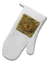 Stone Carving Sepia White Printed Fabric Oven Mitt-Oven Mitt-TooLoud-White-Davson Sales