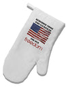 Remember - Veterans White Printed Fabric Oven Mitt-Oven Mitt-TooLoud-White-Davson Sales