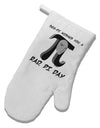 Sen-Pi Wishes You a Rad Pi Day White Printed Fabric Oven Mitt-Oven Mitt-TooLoud-White-Davson Sales