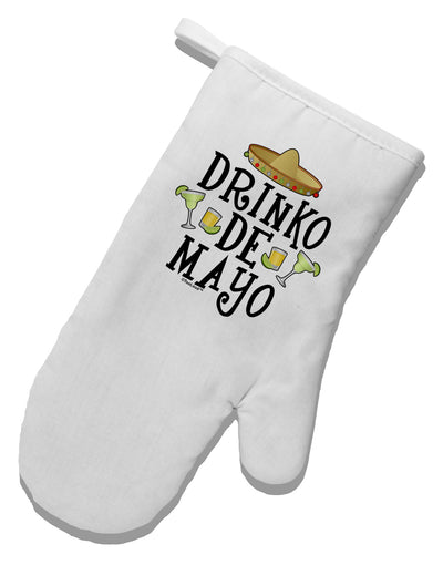 Drinko De Mayo White Printed Fabric Oven Mitt-Oven Mitt-TooLoud-White-Davson Sales