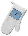 Soaring Peregrine White Printed Fabric Oven Mitt-Oven Mitt-TooLoud-White-Davson Sales