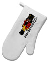 The Nutbrotha - Black Nutcracker White Printed Fabric Oven Mitt by TooLoud-TooLoud-White-Davson Sales