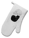 White And Black Inverted Skulls White Printed Fabric Oven Mitt by TooLoud-Oven Mitt-TooLoud-White-Davson Sales