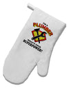 Plumber - Superpower White Printed Fabric Oven Mitt-Oven Mitt-TooLoud-White-Davson Sales