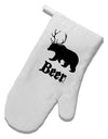 Beer Animal White Printed Fabric Oven Mitt-Oven Mitt-TooLoud-White-Davson Sales