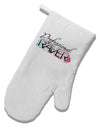 Matching Raver - Professional White Printed Fabric Oven Mitt-Oven Mitt-TooLoud-White-Davson Sales