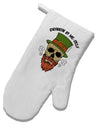 TooLoud Drinking By Me-Self White Printed Fabric Oven Mitt