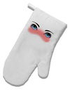 Blushing Anime Eyes White Printed Fabric Oven Mitt by TooLoud-Oven Mitt-TooLoud-White-Davson Sales