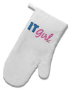 IT Girl White Printed Fabric Oven Mitt by TooLoud-Oven Mitt-TooLoud-White-Davson Sales