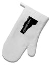 Vermont - United States Shape White Printed Fabric Oven Mitt by TooLoud-Oven Mitt-TooLoud-White-Davson Sales