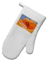 Desert Landscape Watercolor White Printed Fabric Oven Mitt-Oven Mitt-TooLoud-White-Davson Sales