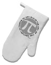 Ultimate Pi Day - Retro Computer Style Pi Circle White Printed Fabric Oven Mitt by TooLoud-Oven Mitt-TooLoud-White-Davson Sales