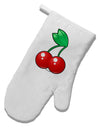 Cherries White Printed Fabric Oven Mitt-Oven Mitt-TooLoud-White-Davson Sales