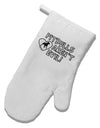 Pitbulls Aren't Evil White Printed Fabric Oven Mitt-Oven Mitt-TooLoud-White-Davson Sales