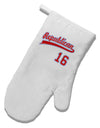 Republican Jersey 16 White Printed Fabric Oven Mitt-Oven Mitt-TooLoud-White-Davson Sales