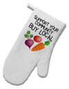 Support Your Community - Buy Local White Printed Fabric Oven Mitt-Oven Mitt-TooLoud-White-Davson Sales