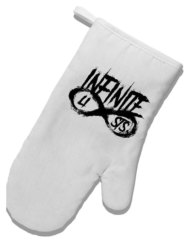 Infinite Lists White Printed Fabric Oven Mitt by TooLoud-TooLoud-White-Davson Sales