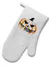 Happy Halloween Jack White Printed Fabric Oven Mitt-Oven Mitt-TooLoud-White-Davson Sales