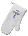 Easter Color Cross White Printed Fabric Oven Mitt-Oven Mitt-TooLoud-White-Davson Sales