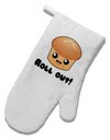 Roll Out Cute Roll White Printed Fabric Oven Mitt-Oven Mitt-TooLoud-White-Davson Sales