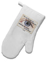 Eye For An Eye Gandhi White Printed Fabric Oven Mitt by TooLoud-Oven Mitt-TooLoud-White-Davson Sales