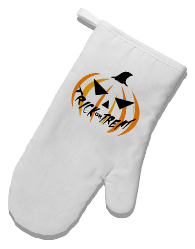 Trick or Treat Jack White Printed Fabric Oven Mitt-Oven Mitt-TooLoud-White-Davson Sales