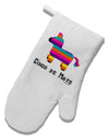 Colorful Pinata Design - Cinco de Mayo White Printed Fabric Oven Mitt by TooLoud-Oven Mitt-TooLoud-White-Davson Sales