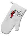 TooLoud I'm a Little Chilli White Printed Fabric Oven Mitt-OvenMitts-TooLoud-Davson Sales