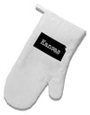 Kansas - United States Shape White Printed Fabric Oven Mitt-Oven Mitt-TooLoud-White-Davson Sales