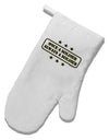 Always A Soldier White Printed Fabric Oven Mitt-Oven Mitt-TooLoud-White-Davson Sales