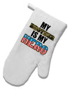 My Brother is My Hero - Armed Forces White Printed Fabric Oven Mitt by TooLoud-Oven Mitt-TooLoud-White-Davson Sales